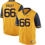 Men's West Virginia Mountaineers NCAA #66 Adam Stilley Yellow Authentic Nike Stitched College Football Jersey PC15H45LN